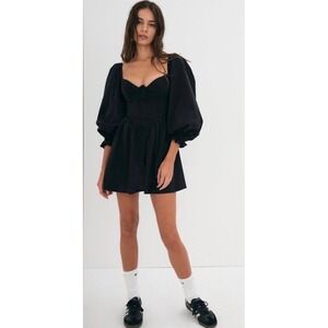 For Love and Lemons Ruth Mini Dress‎ - Black Size Small Excellent Condition